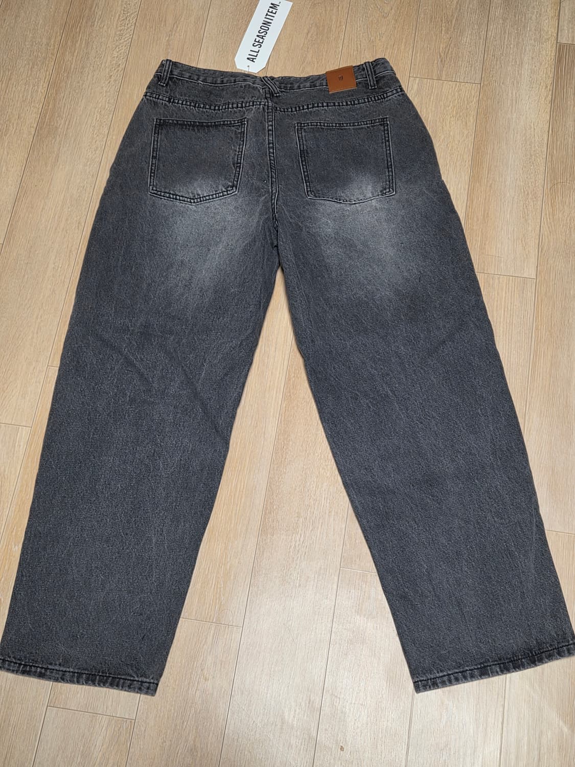 디미트리블랙 ASI 에센셜 원턱 와이드 데님 팬츠_그레이 상품이미지2