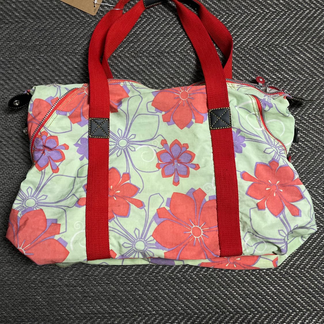 00s 키플링 y2k 더블 키링 플라워 토트백o 5177 상품이미지4