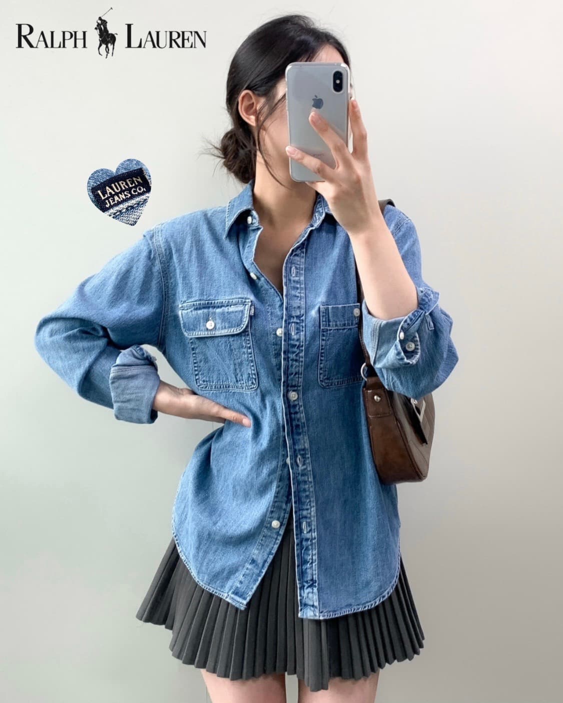 폴로 데님 셔츠 상품이미지2