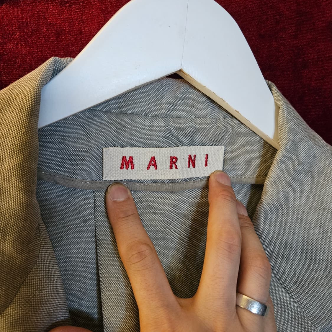마르니(MARNI) 린넨 반팔 하프 자켓 40size 상품이미지4