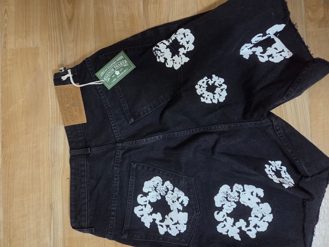 데님티어스 흑청 데님 버뮤다팬츠 상품이미지2