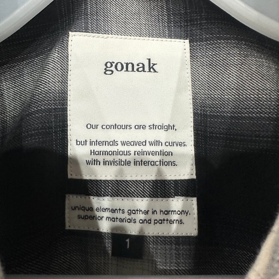 gobak 고낙 옴브레 체크셔츠 1 상품이미지3