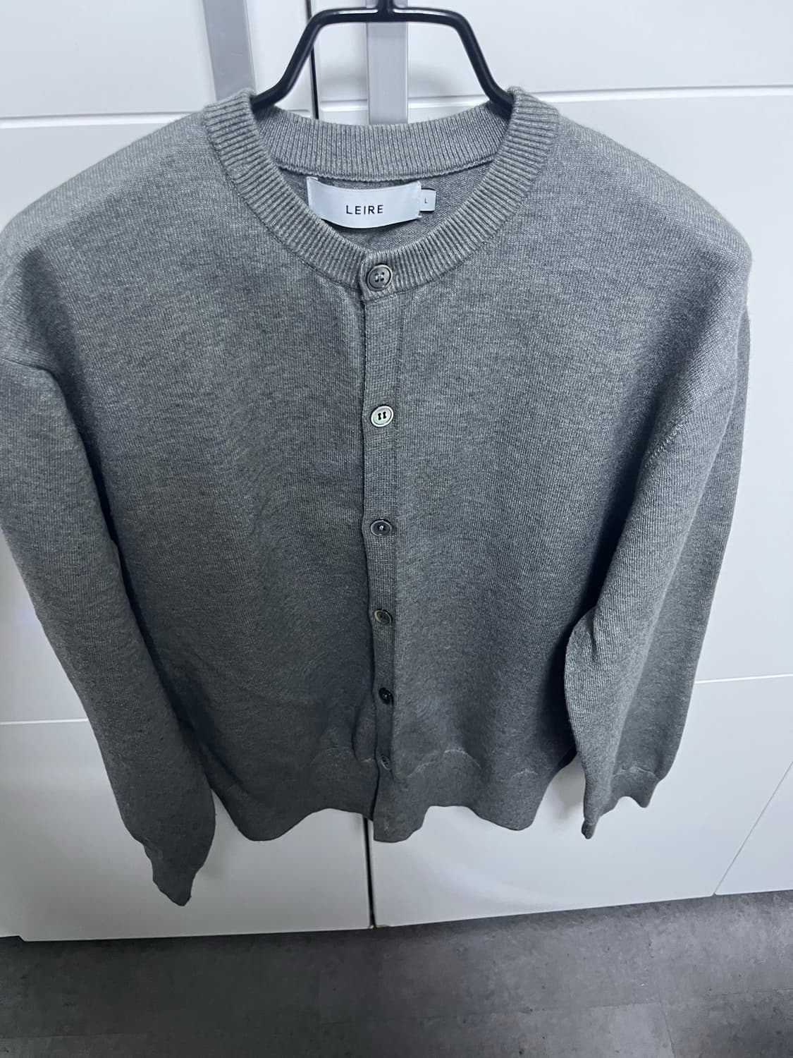 르아르 에브리데이 라운드 니트 가디건 [그레이] 상품이미지5