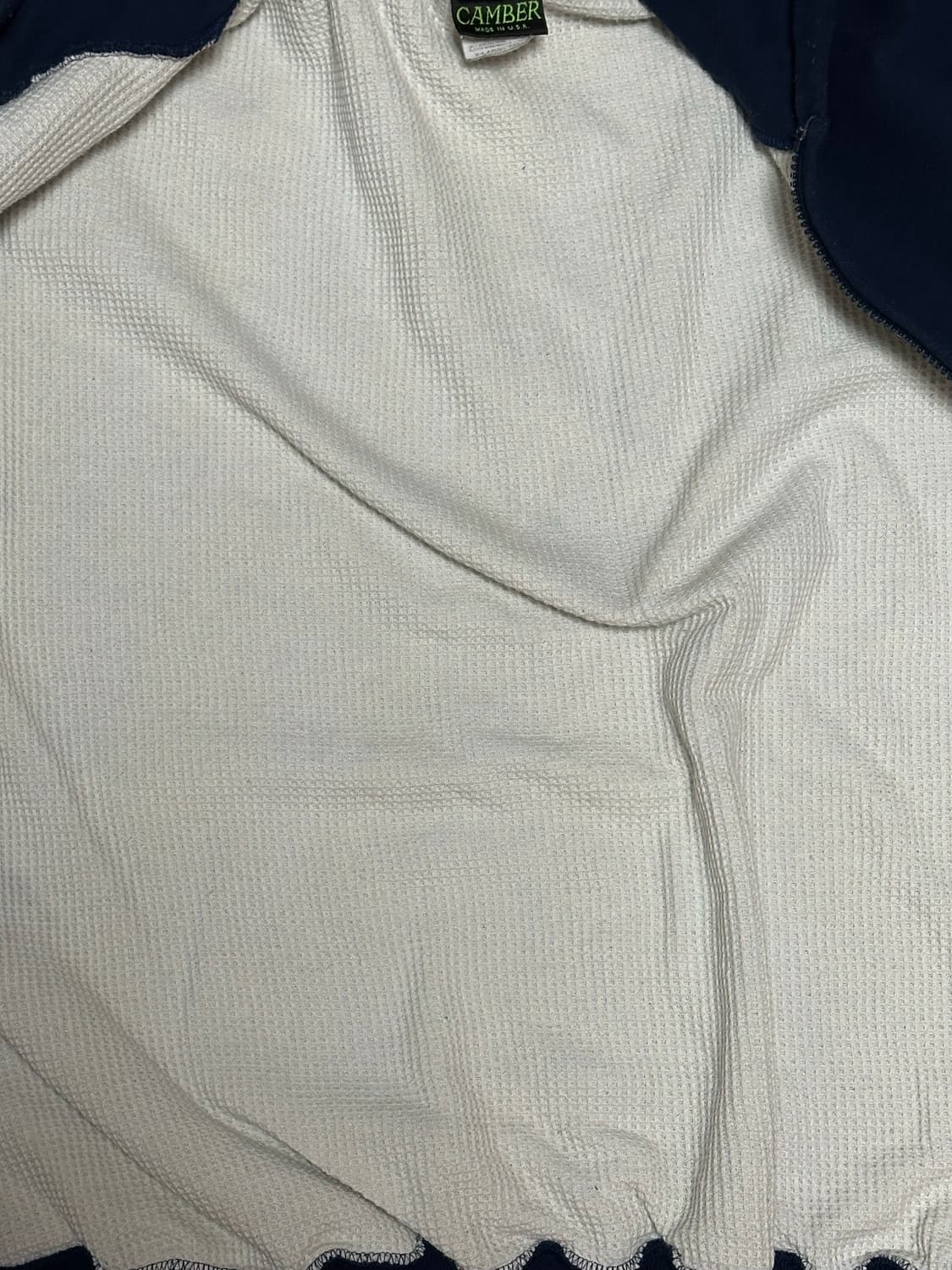 90s 빈티지 캠버 써멀 후드집업 네이비 XL 상품이미지5