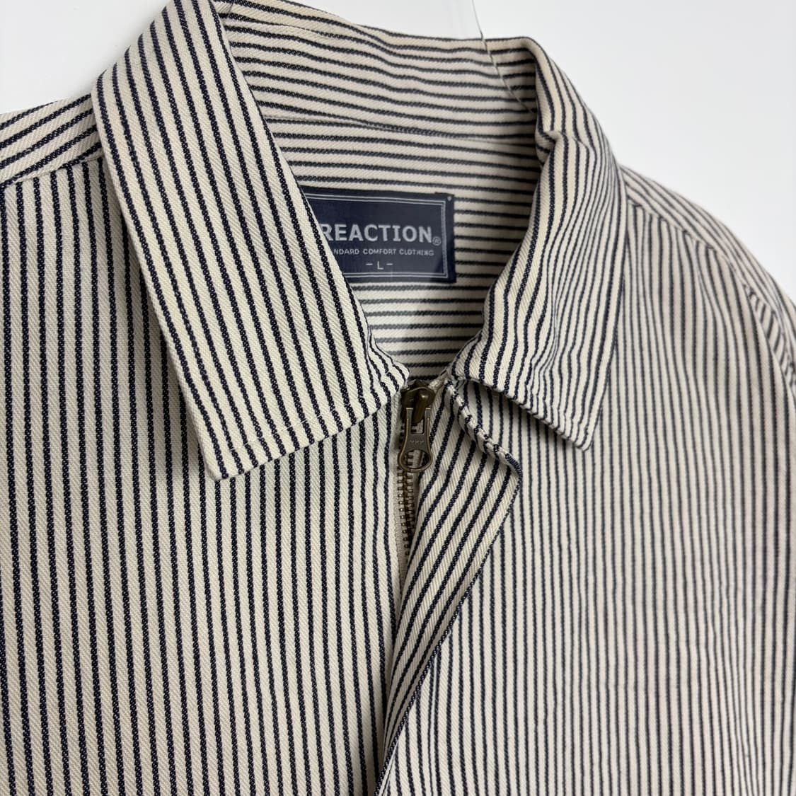 빈티지 히코리 워크 자켓 블루종 상품이미지3