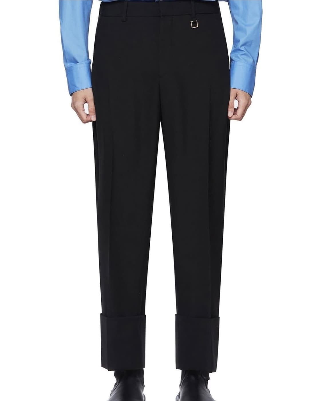 우영미 21FW 턴업 카브라팬츠 블랙 / 46 상품이미지1