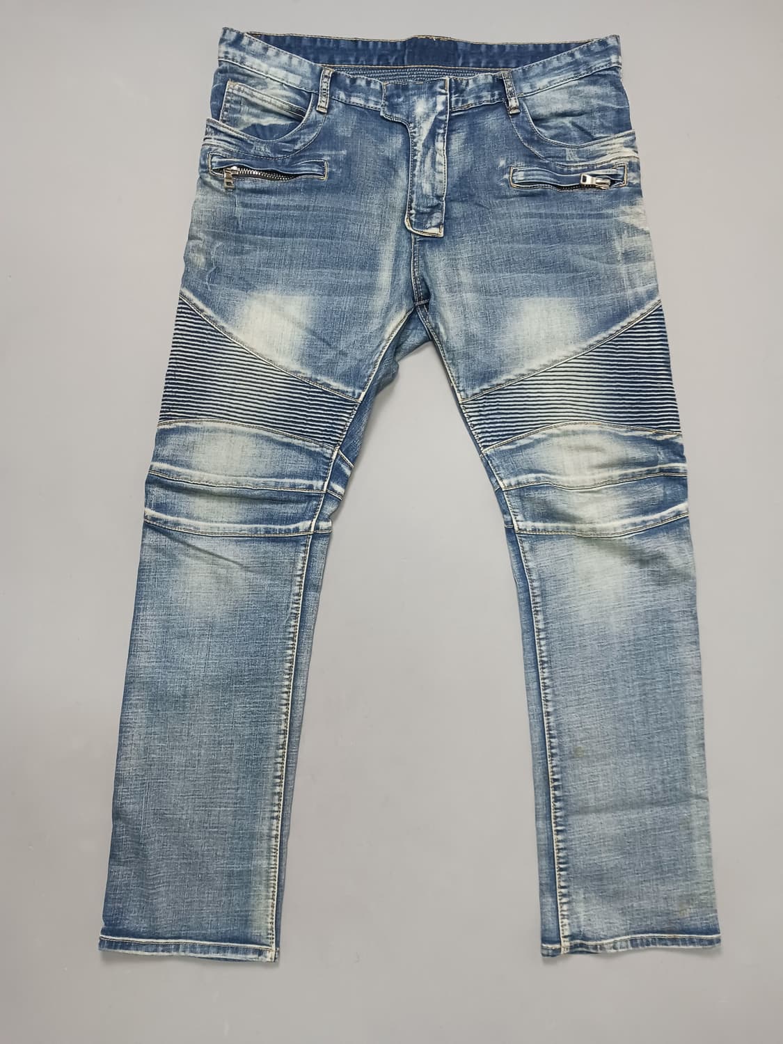 [36] 발망 진청워싱 바이커진 청바지 상품이미지1