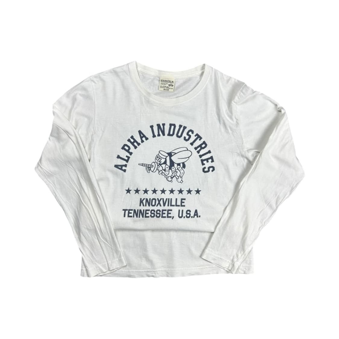 M) 알파인더스트리 USA 프린트 긴팔 티셔츠 T-103 상품이미지2