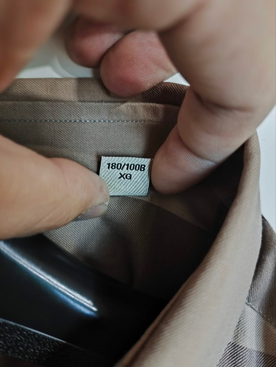 XL 버버리 노바체크 반팔 셔츠 톤브라운 상품이미지5