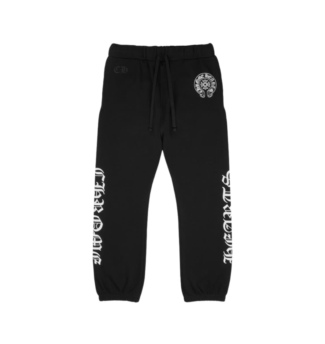 M / 크롬하츠 홀스슈 로고 백 포켓 스웨트팬츠 블랙 상품이미지1