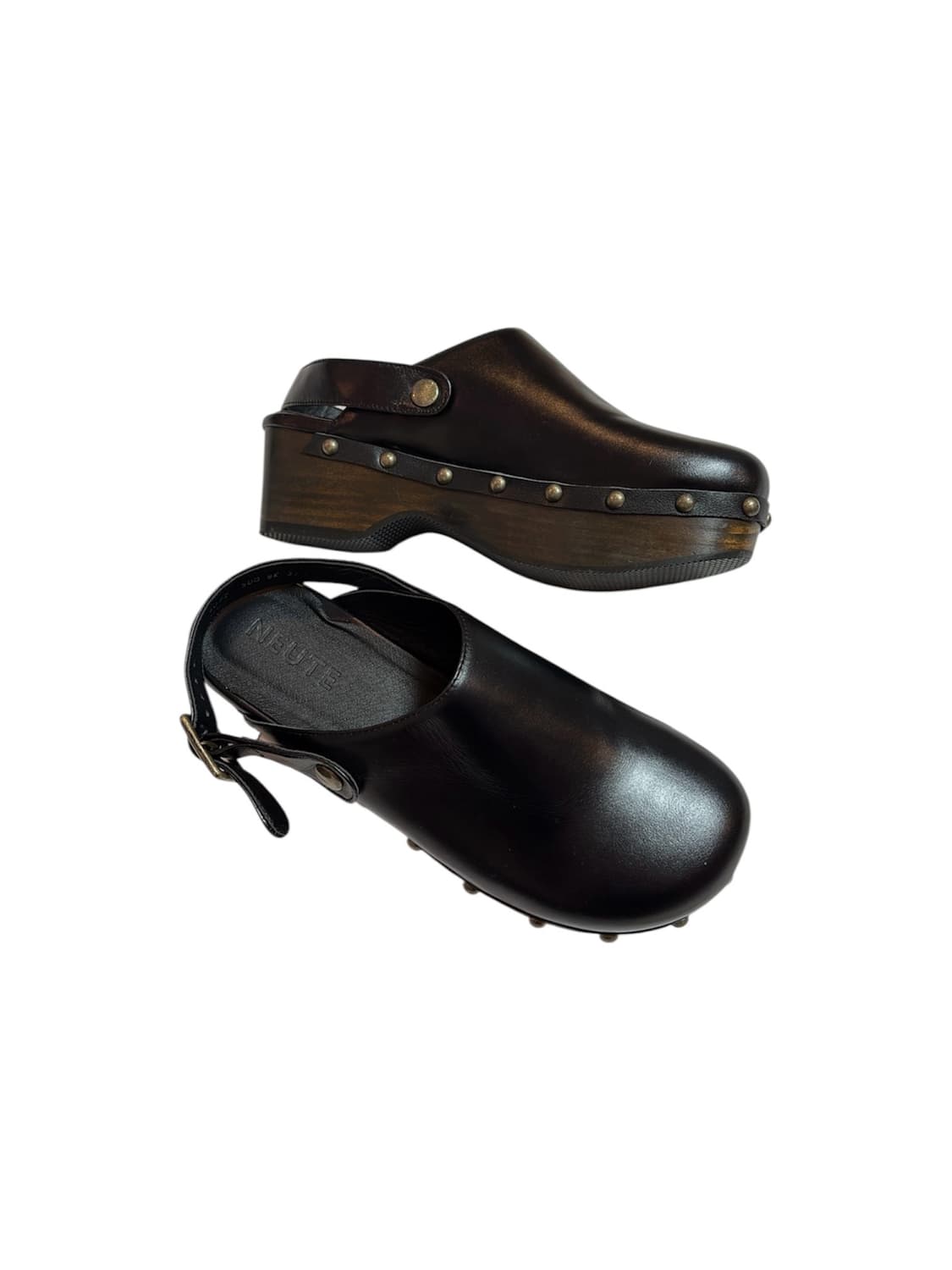 60mm Valentina Leather Clog Mule 상품이미지1