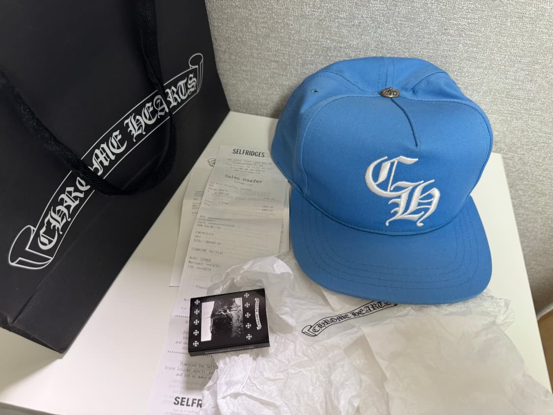 크롬하츠 ch 베이스볼 캡 블루 컬러 상품이미지1