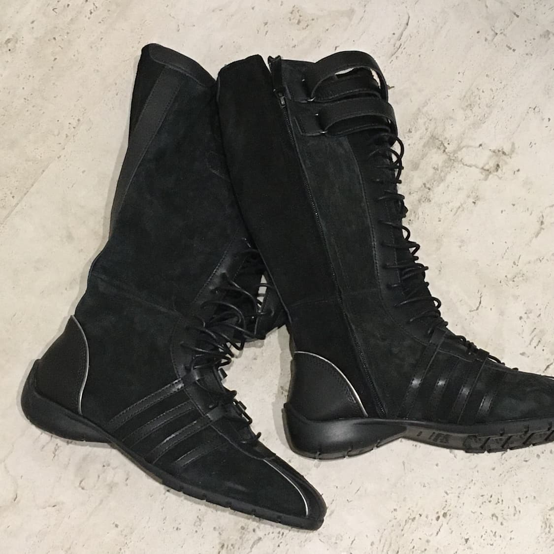 락피쉬 웨더웨어 블리스 레이스업 롱부츠 블랙 상품이미지1