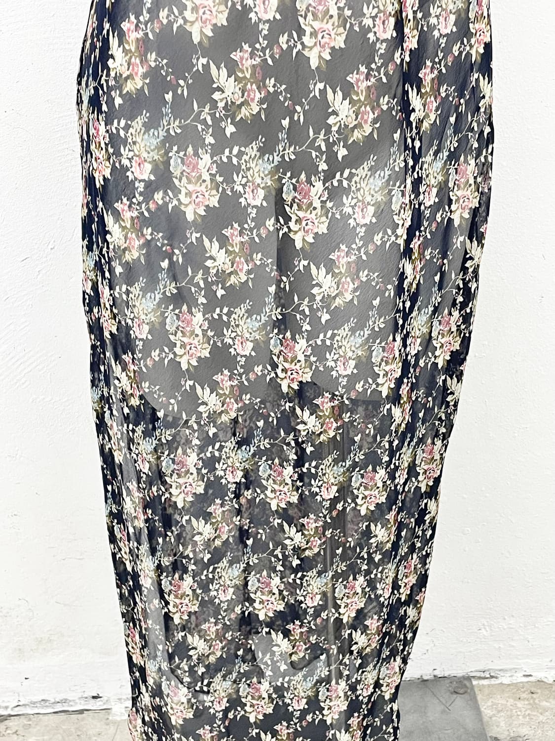 플로럴 시어 롱 슬립 상품이미지4