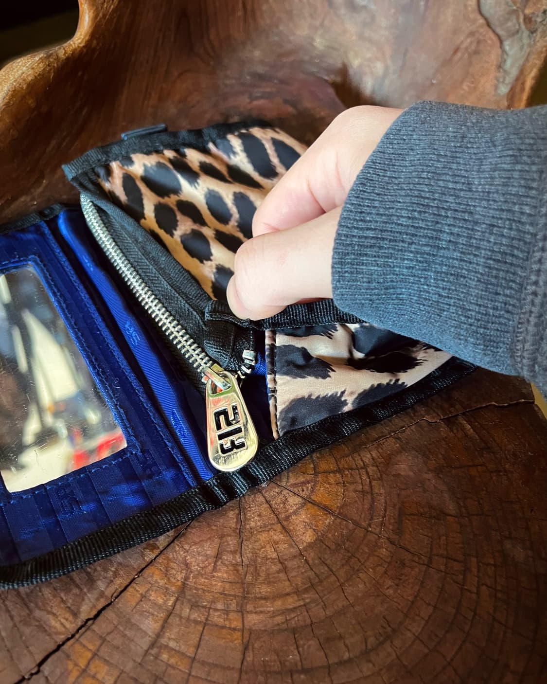 SONIA RYKIEL Leopard Mirror Pouch Wallet 상품이미지5