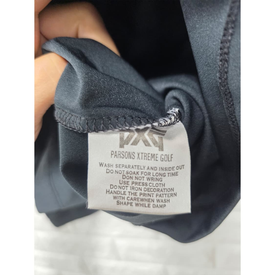 PXG 골프 블랙 긴팔 폴로티 S 상품이미지3