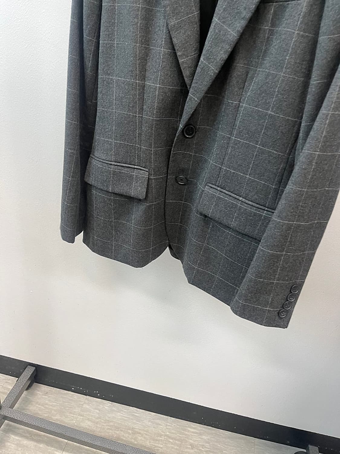 여) 폴로 그레이 체크자켓  상품이미지2