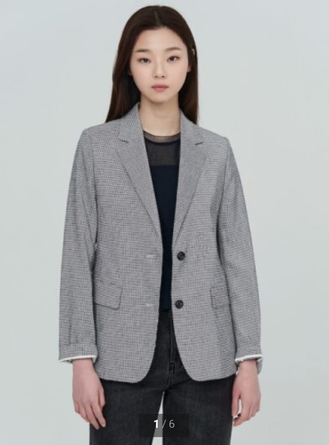 빈폴 2022 마이크로 체크 테일러드 자켓 S사이즈 상품이미지1