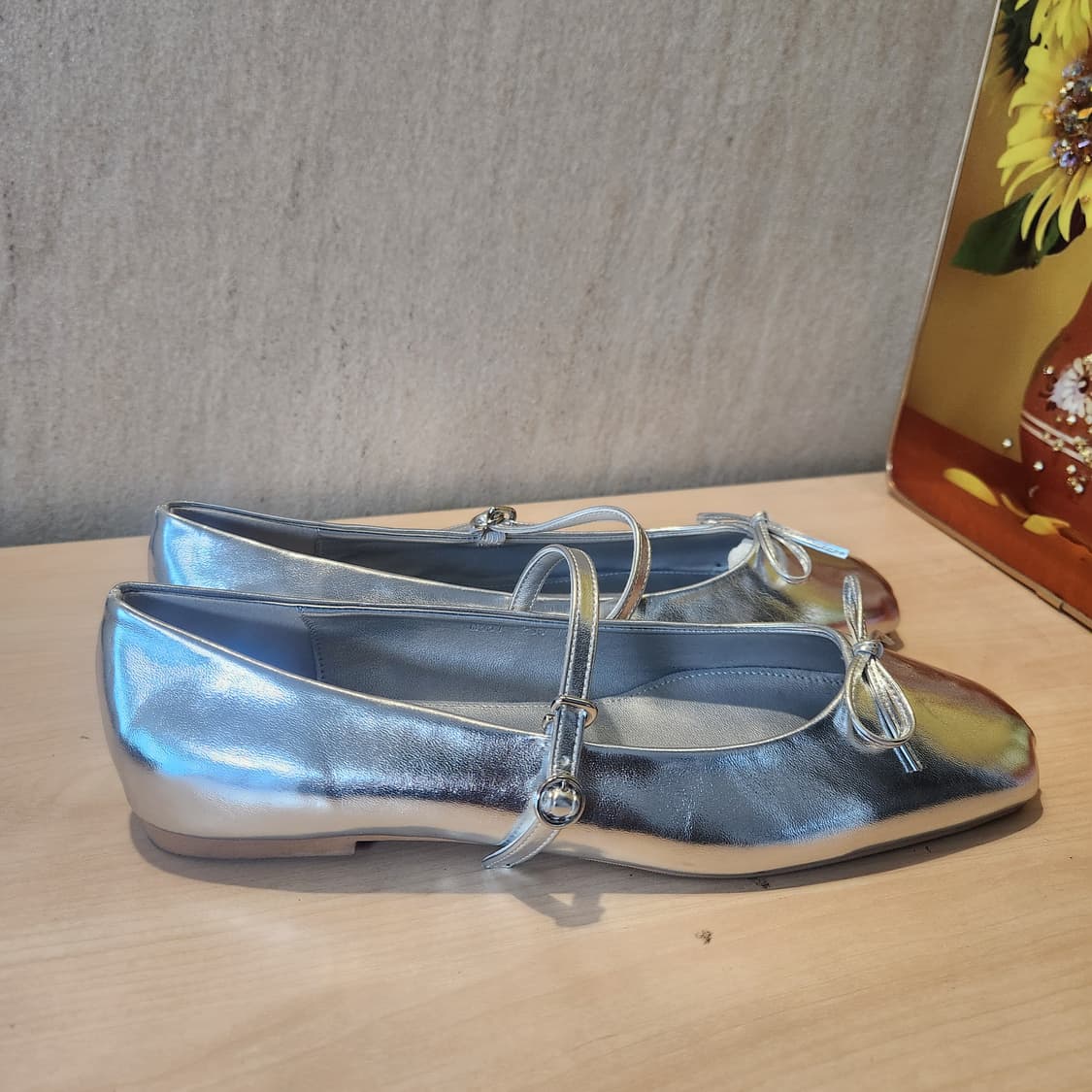 ✨실버 메리제인 플랫·250 / 샤이닝 포인트 데일리슈즈
 상품이미지2