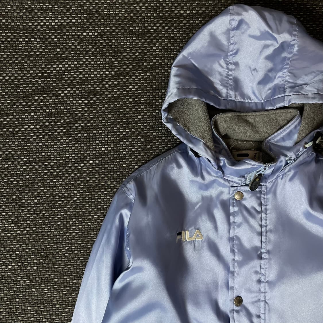 휠라 스카이블루 폴리 후드 자켓 150 상품이미지3