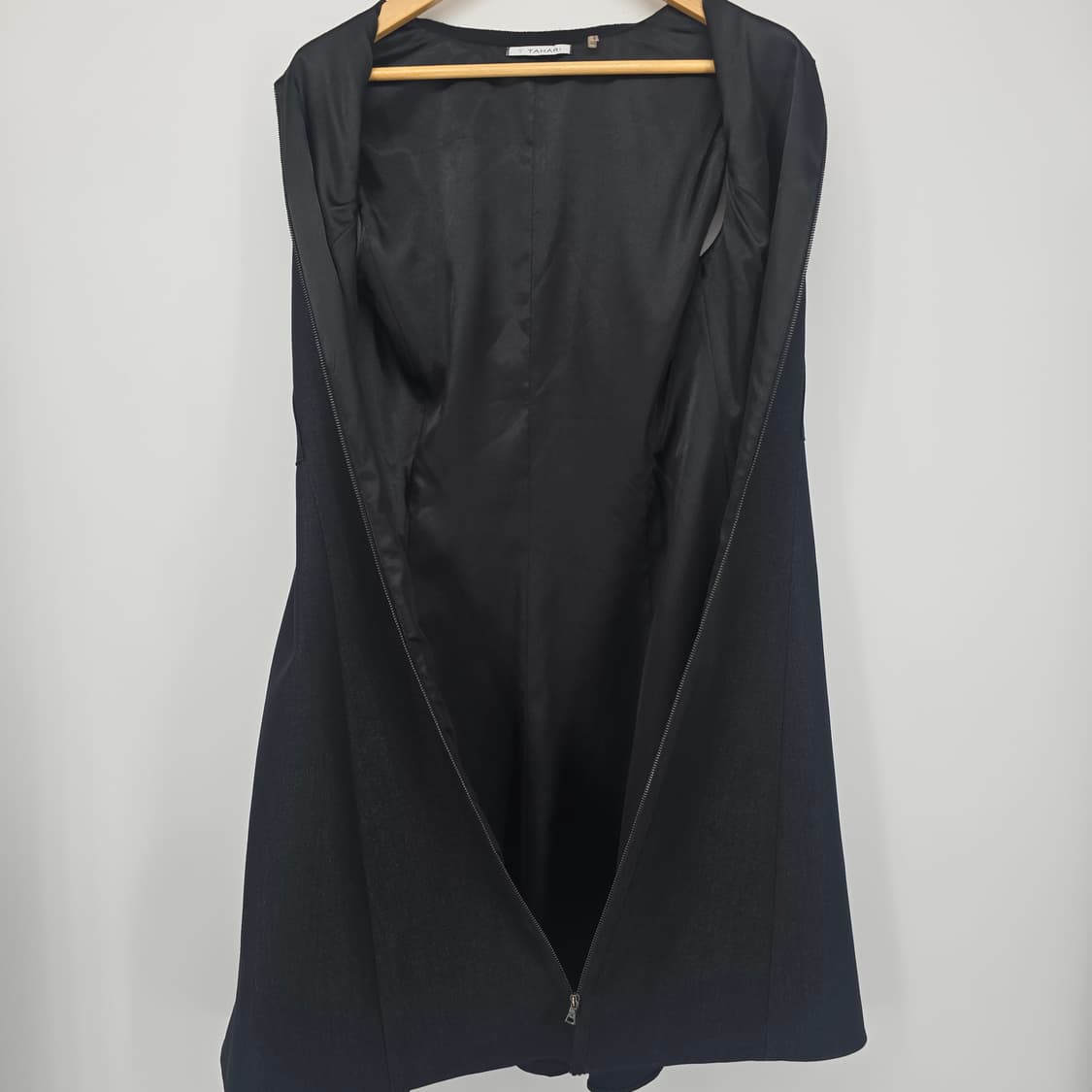 TAHARI 블랙 롱 원피스 지퍼 스타일 상품이미지7