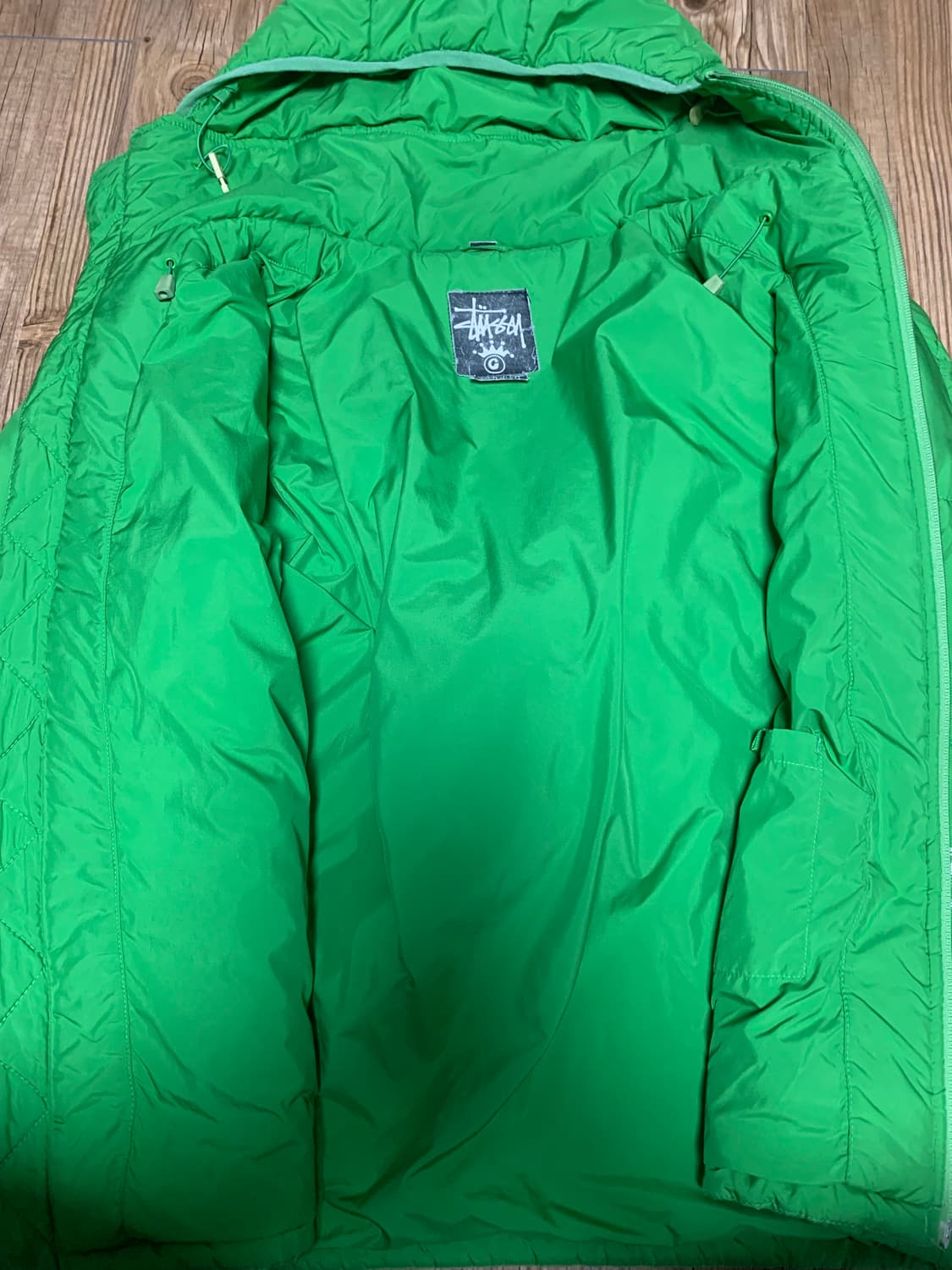 진또 빈티지 스투시 패딩 (공용) 상품이미지3