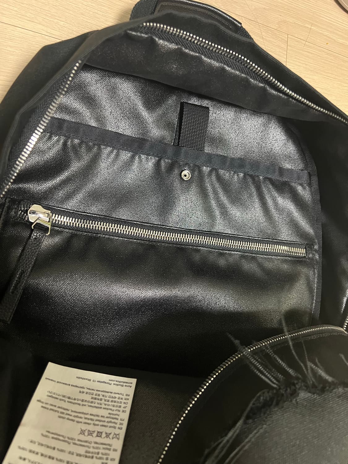 아크네 leather trimmed canvas 백팩 상품이미지9