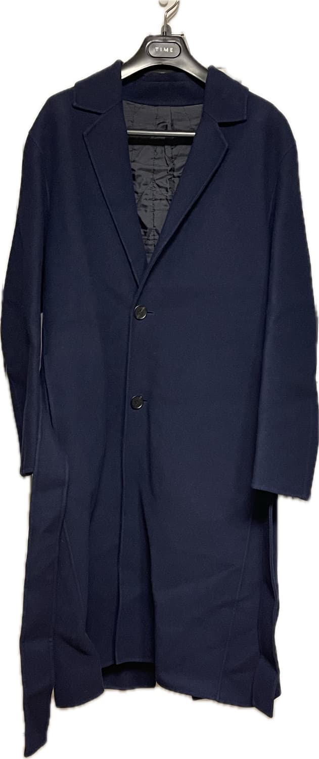 타임옴므 네이비 핸드메이드 울 코트 상품이미지1