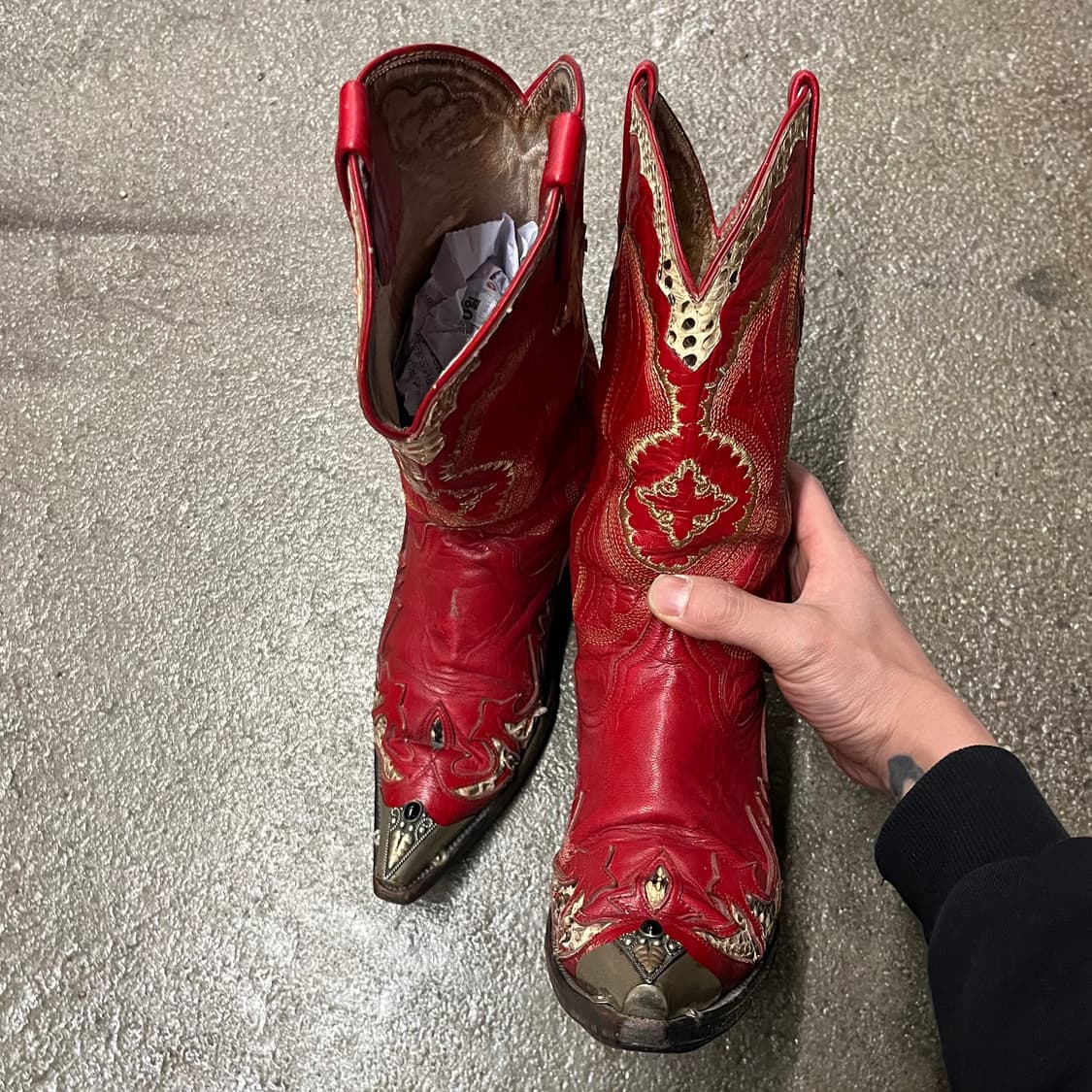 빈티지 메탈토 웨스턴 부츠 (235) 상품이미지4