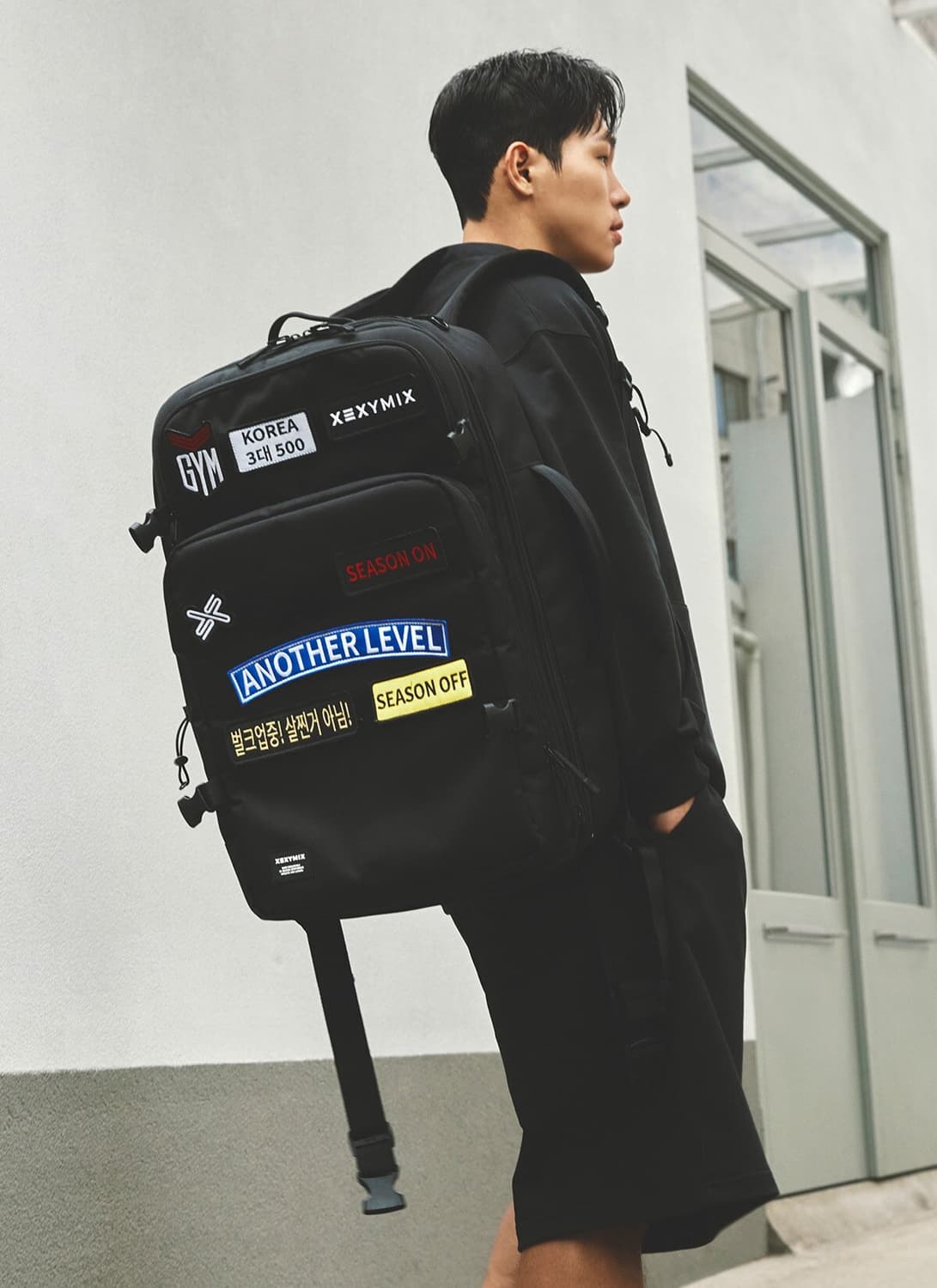 젝시믹스 오버업 멀티 짐 코듀라 백팩입니다.  상품이미지8