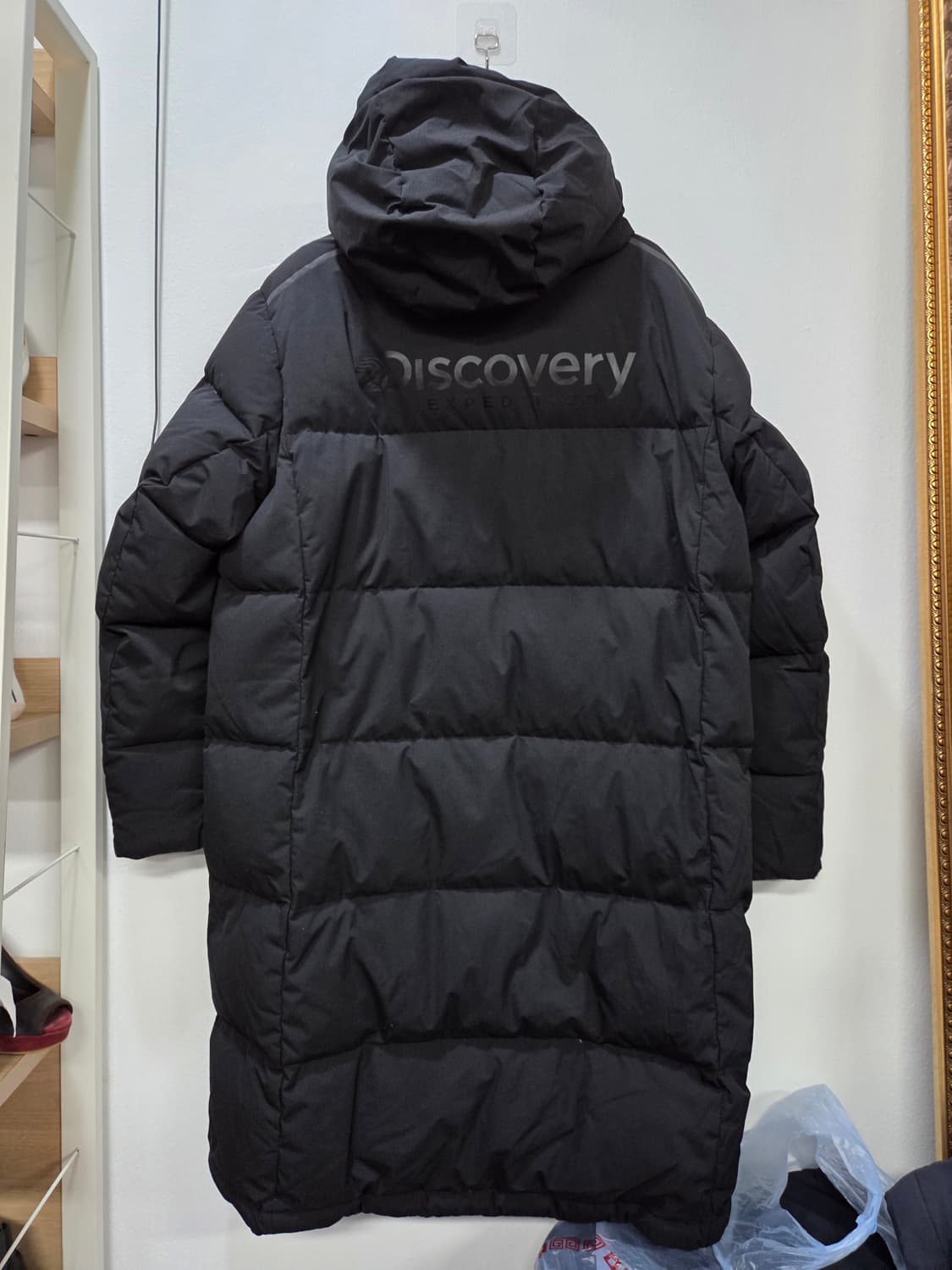 디스커버리 롱패딩 블랙 남자 100덕다운 상품이미지2