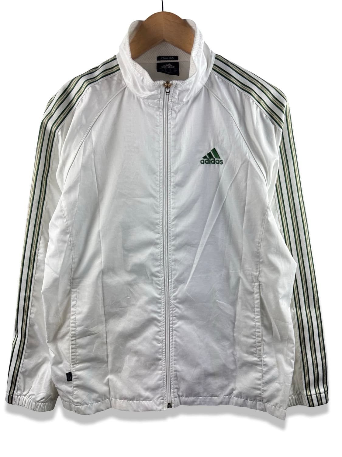 아디다스 화이트 그린 바람막이2443 상품이미지1