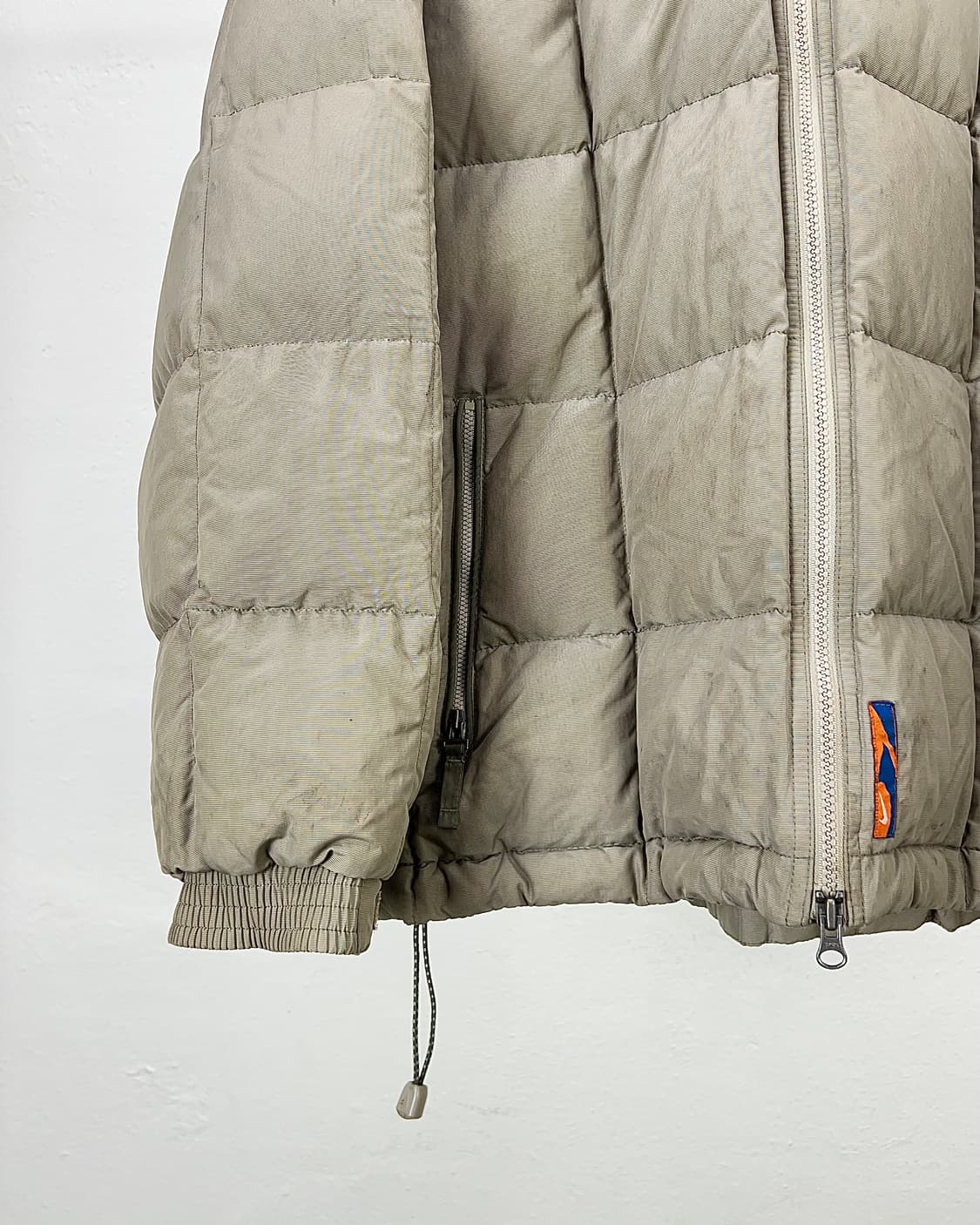 00s 나이키 라이트 그레이 덕다운 백 포켓 블록 패딩 상품이미지4