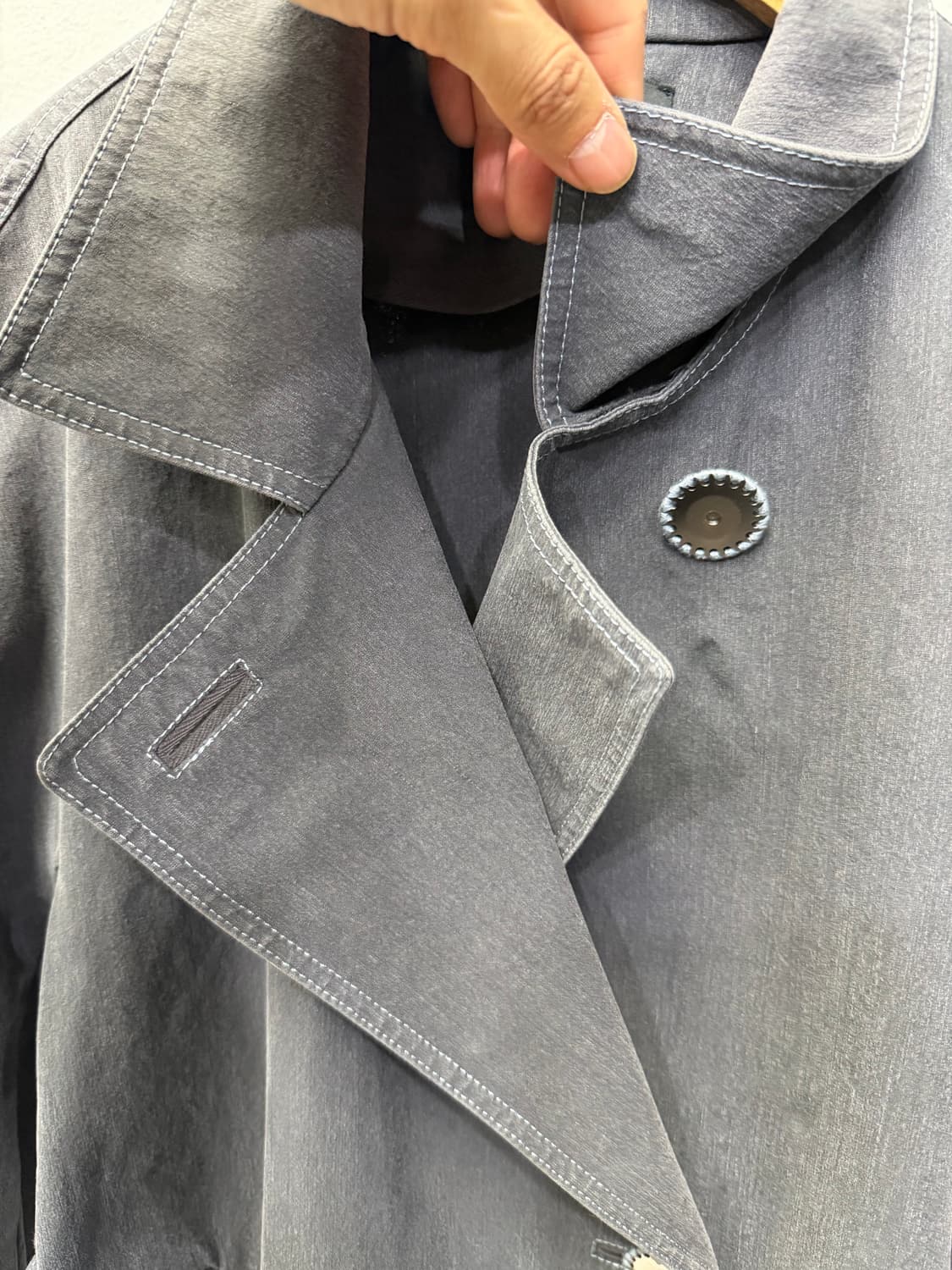 정품) 랑방 한섬 벨티드 트렌치 자켓 82 상품이미지4