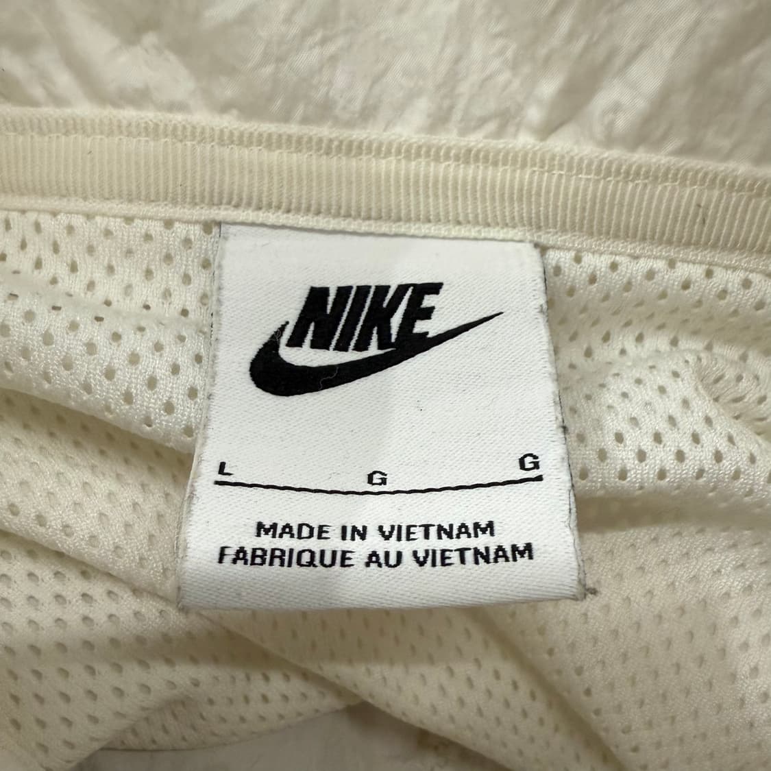 [정품/L] 나이키 빅스우시 바람막이 화이트 블랙 b17 상품이미지5