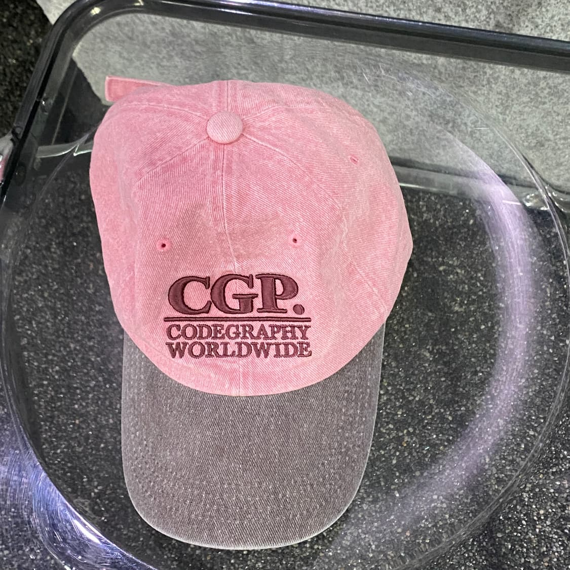 코드그라피 빅로고 피그먼트 볼캡 B3446 상품이미지2