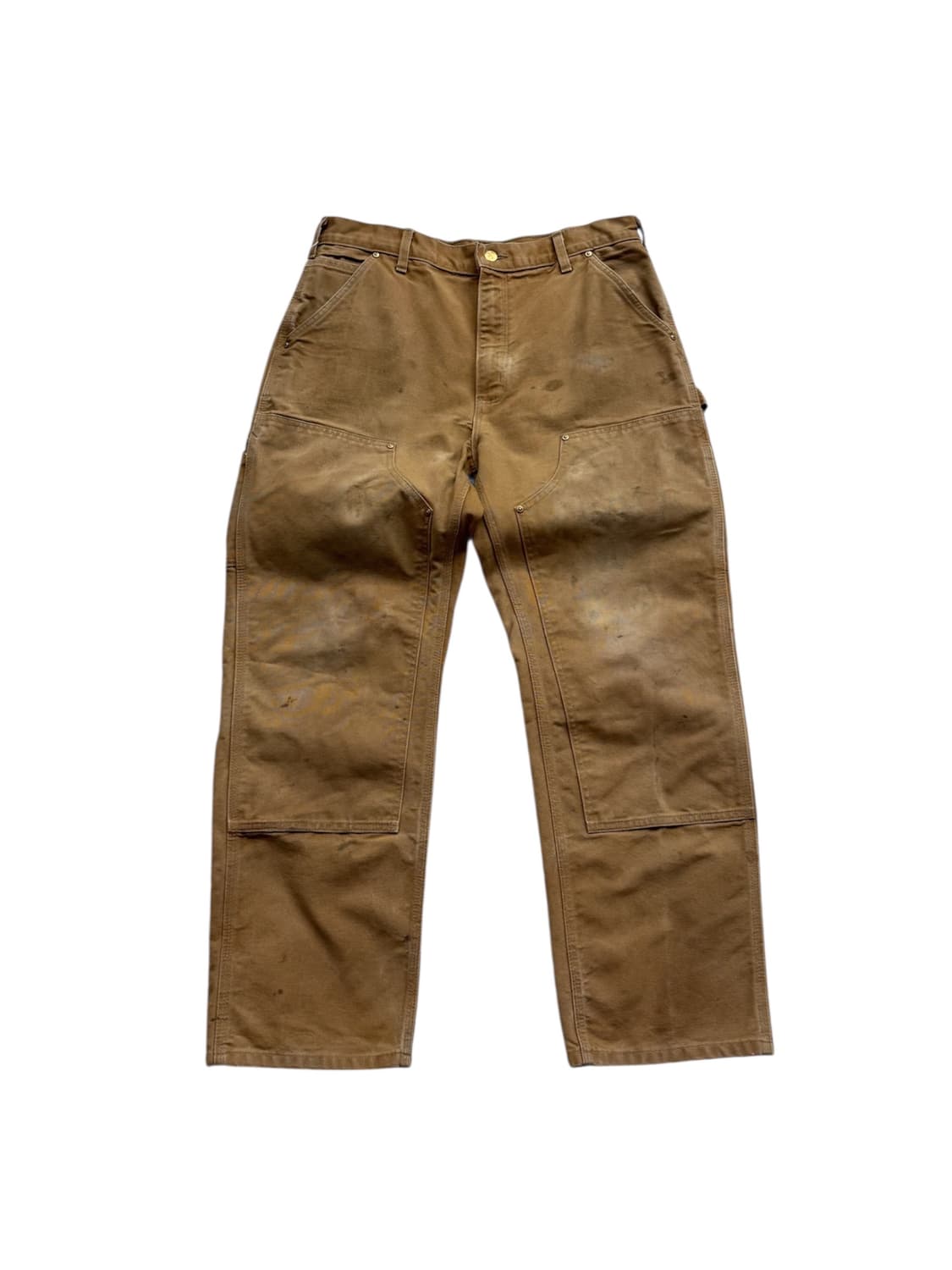 칼하트 B01 BRN 더블니 워크팬츠 USA 상품이미지1