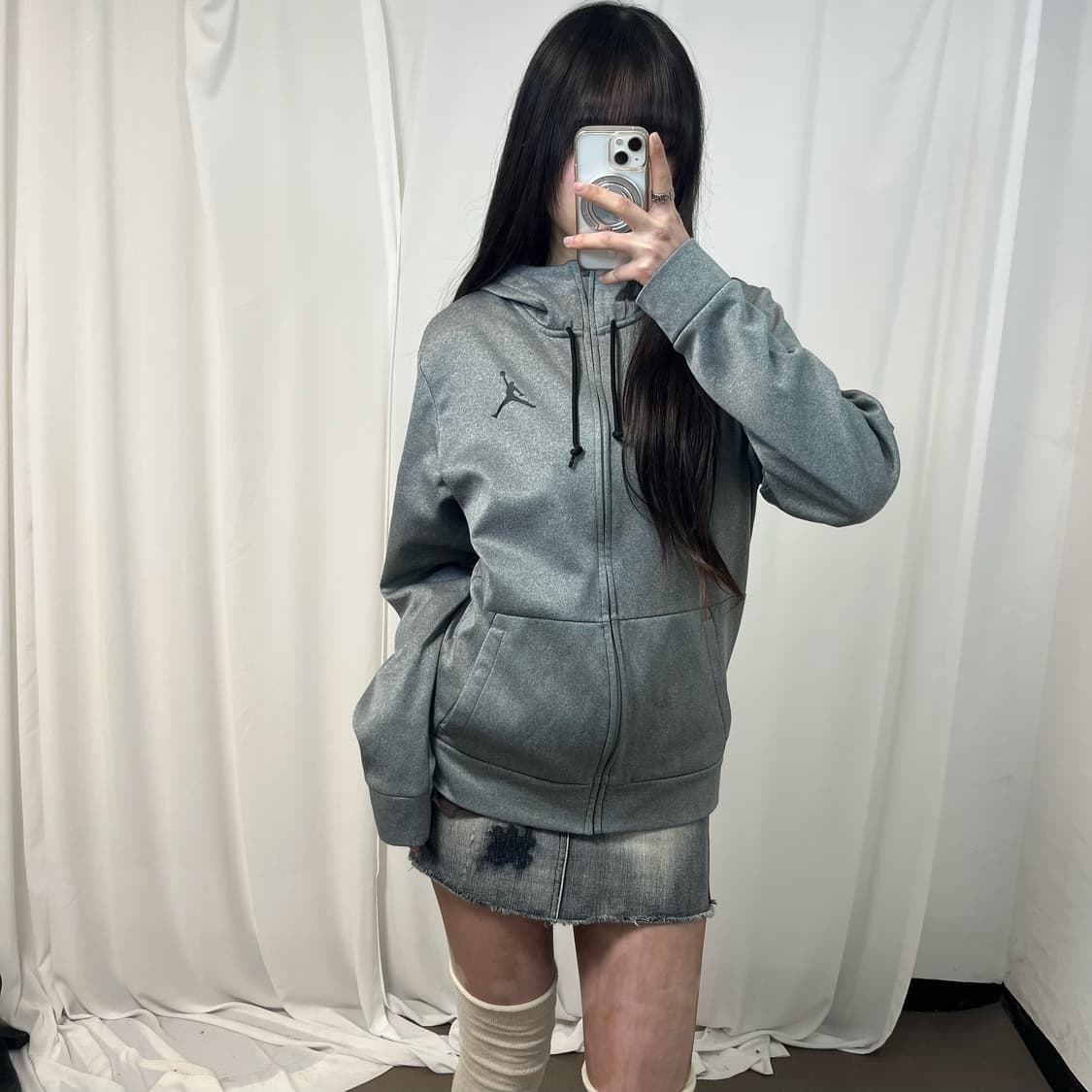 Jordan Grey Hooded Jersey 상품이미지1