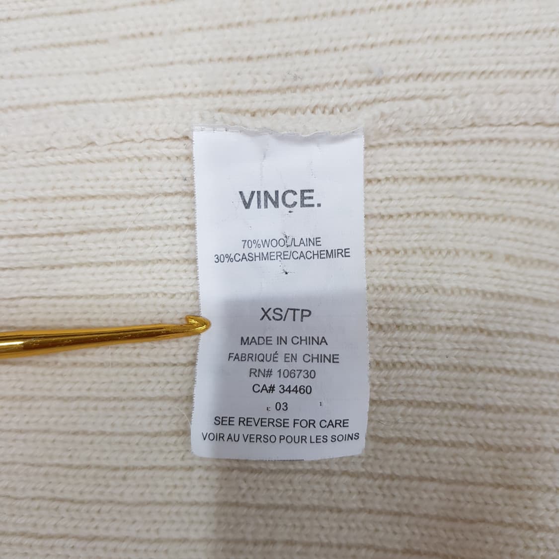 빈스 VINCE 울캐시미어 혼방 루즈핏 롱가디건 XS사이즈 상품이미지7