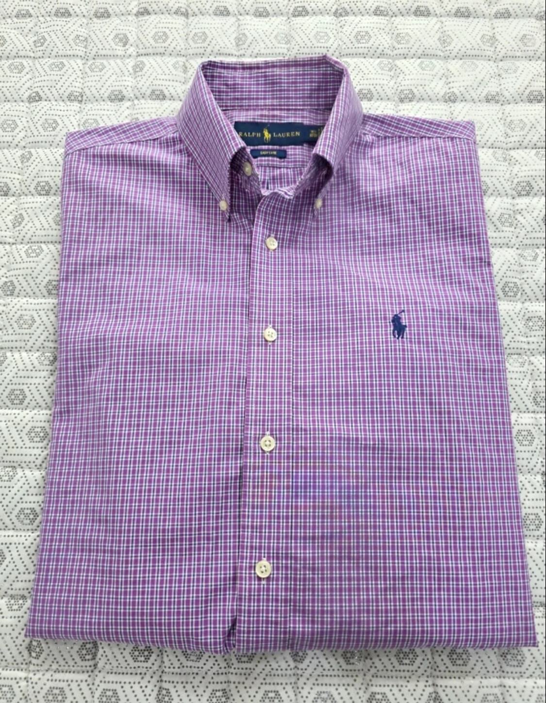 폴로 랄프로렌 퍼플 체크 셔츠 남성 95~100 상품이미지2
