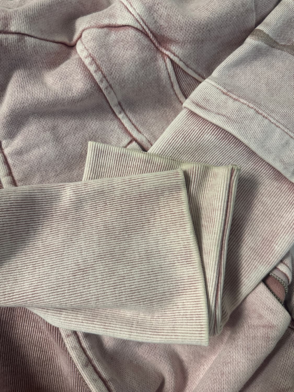 미스치프 컷 오프 후시 워시드 핑크브라운 상품이미지2