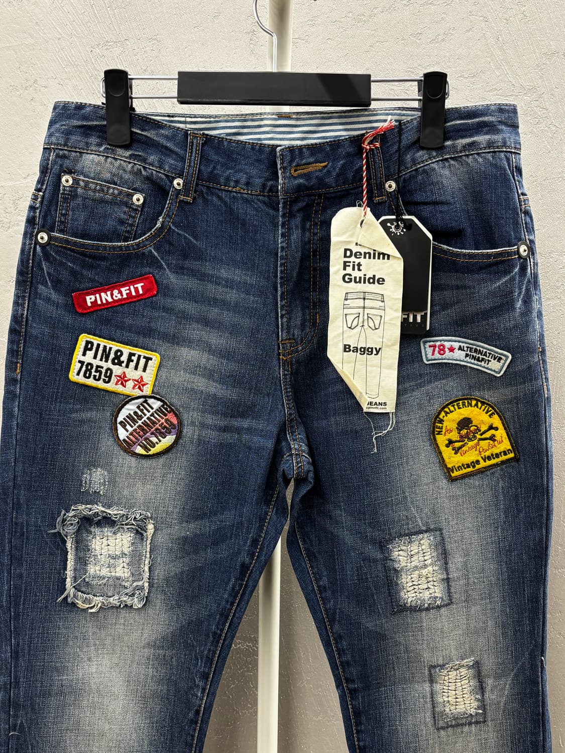 PIN&FIT 핀앤핏 배기핏 데님 진 32 상품이미지3