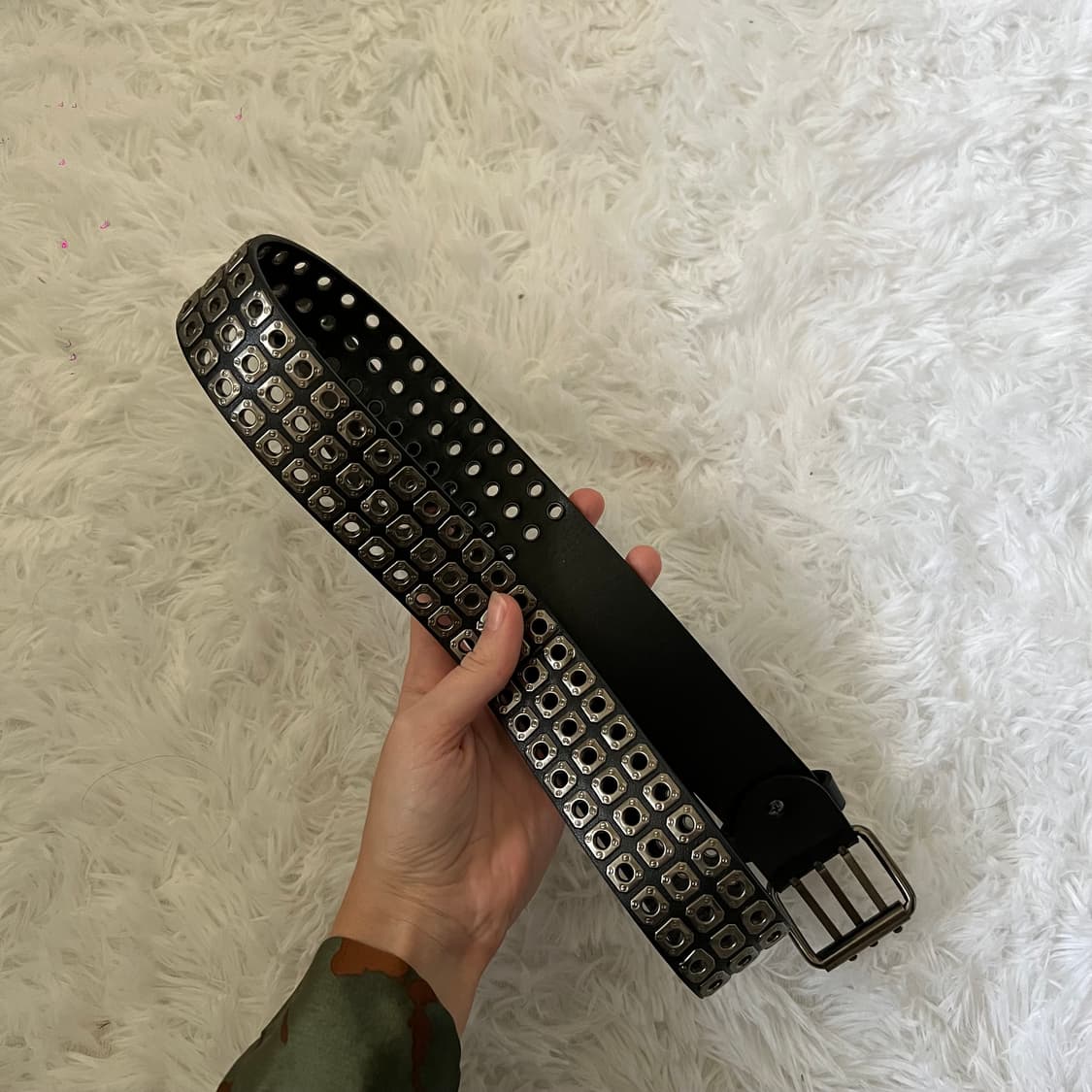 아일렛 와이드 벨트 (Black) 상품이미지5