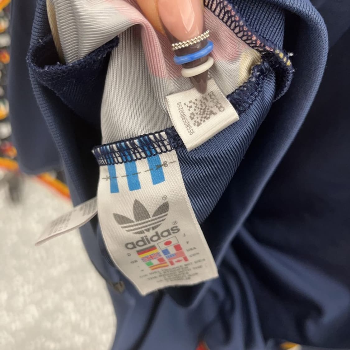 아디다스 희귀 키치 다이아몬드 아가일 져지 집업 105 C07864 상품이미지6