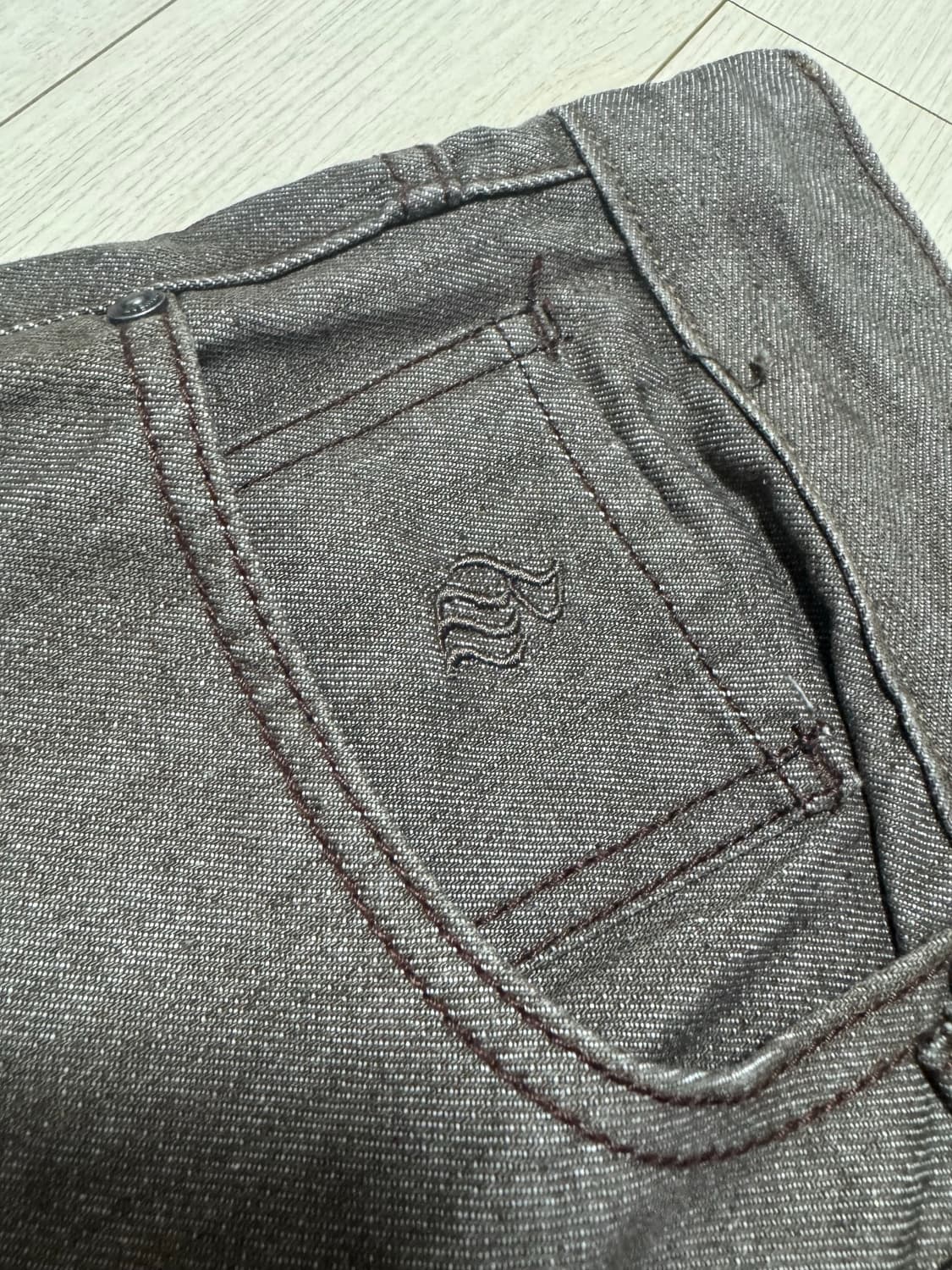 로카웨어 브라운 데님팬츠 상품이미지3