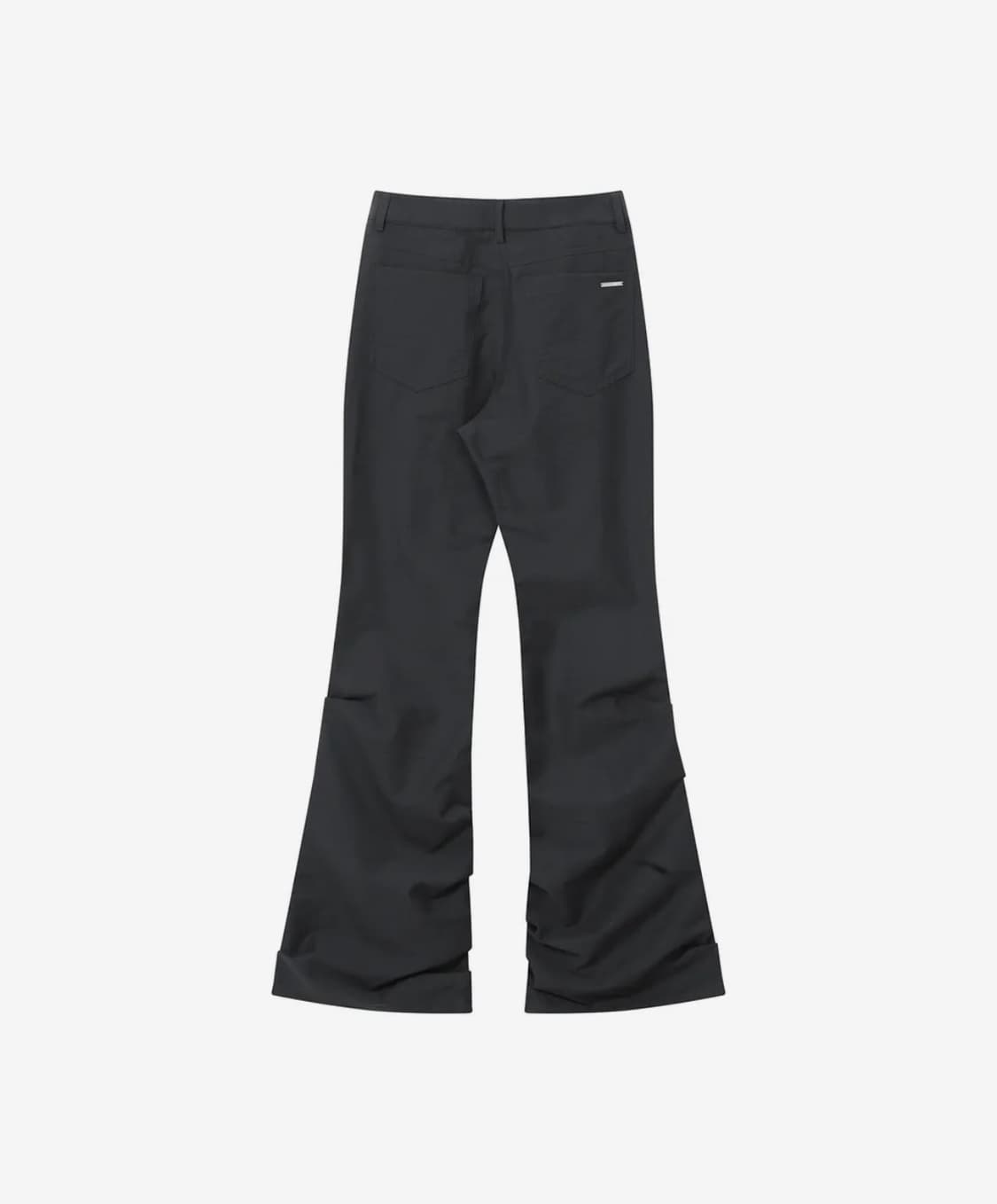 미세키서울 코튼 셔링 부츠컷 팬츠 차콜 상품이미지3