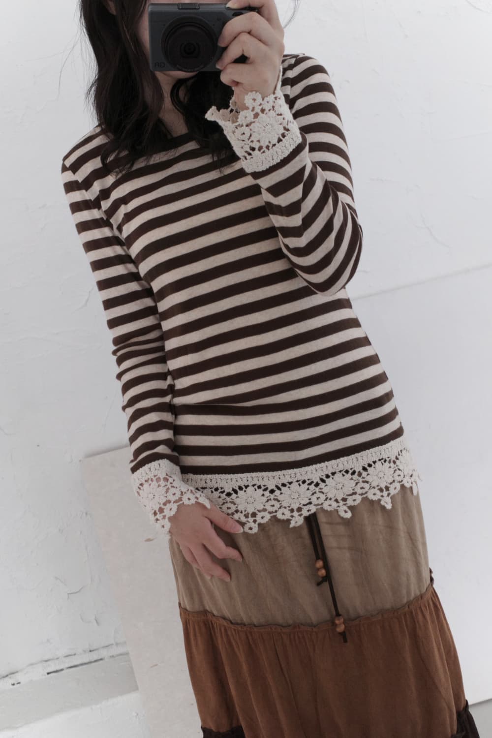 stripe crochet sleeve 상품이미지7