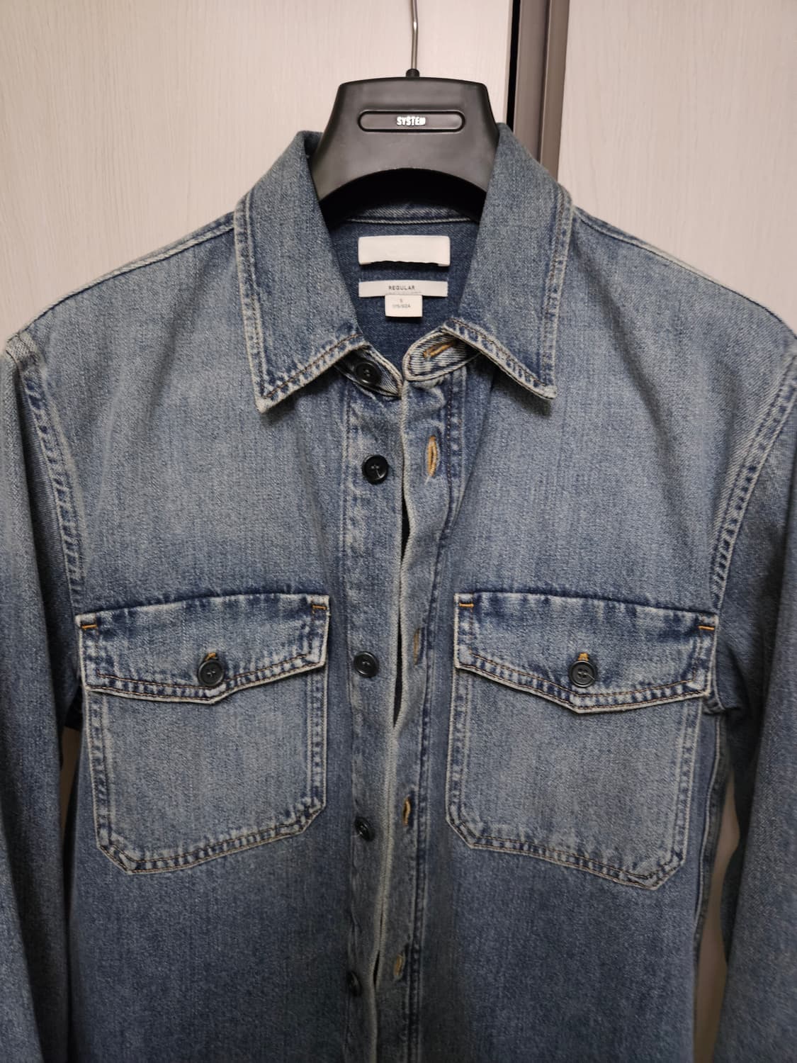 COS 빈티지워싱 데님셔츠 100사이즈 상품이미지2