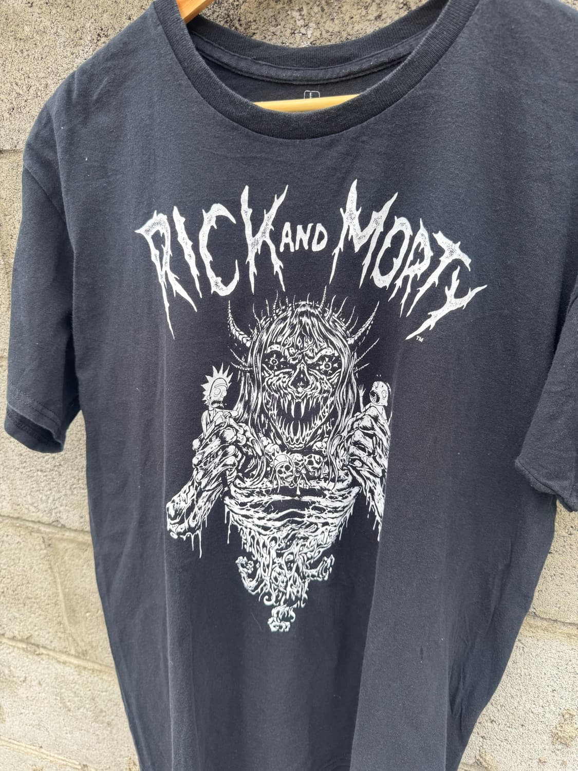 길단 빈티지 rick and morty 프린팅 반팔 티셔츠 L 상품이미지3
