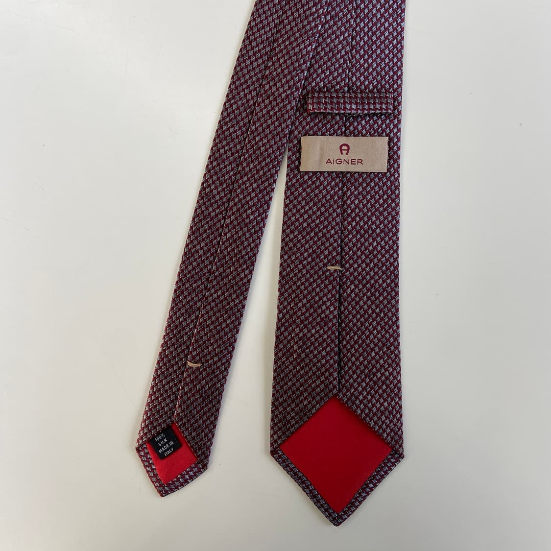 아이그너(AIGNER) 심플로고 정품 명품넥타이 7.3cm 상품이미지3
